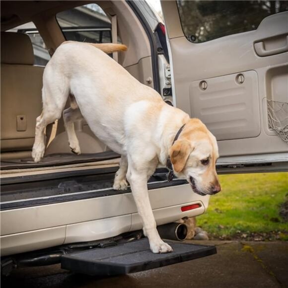 Pet RampStep Helps Dogs Getin & Out of Car Van SUVPortable Lightweight Dog Ramp